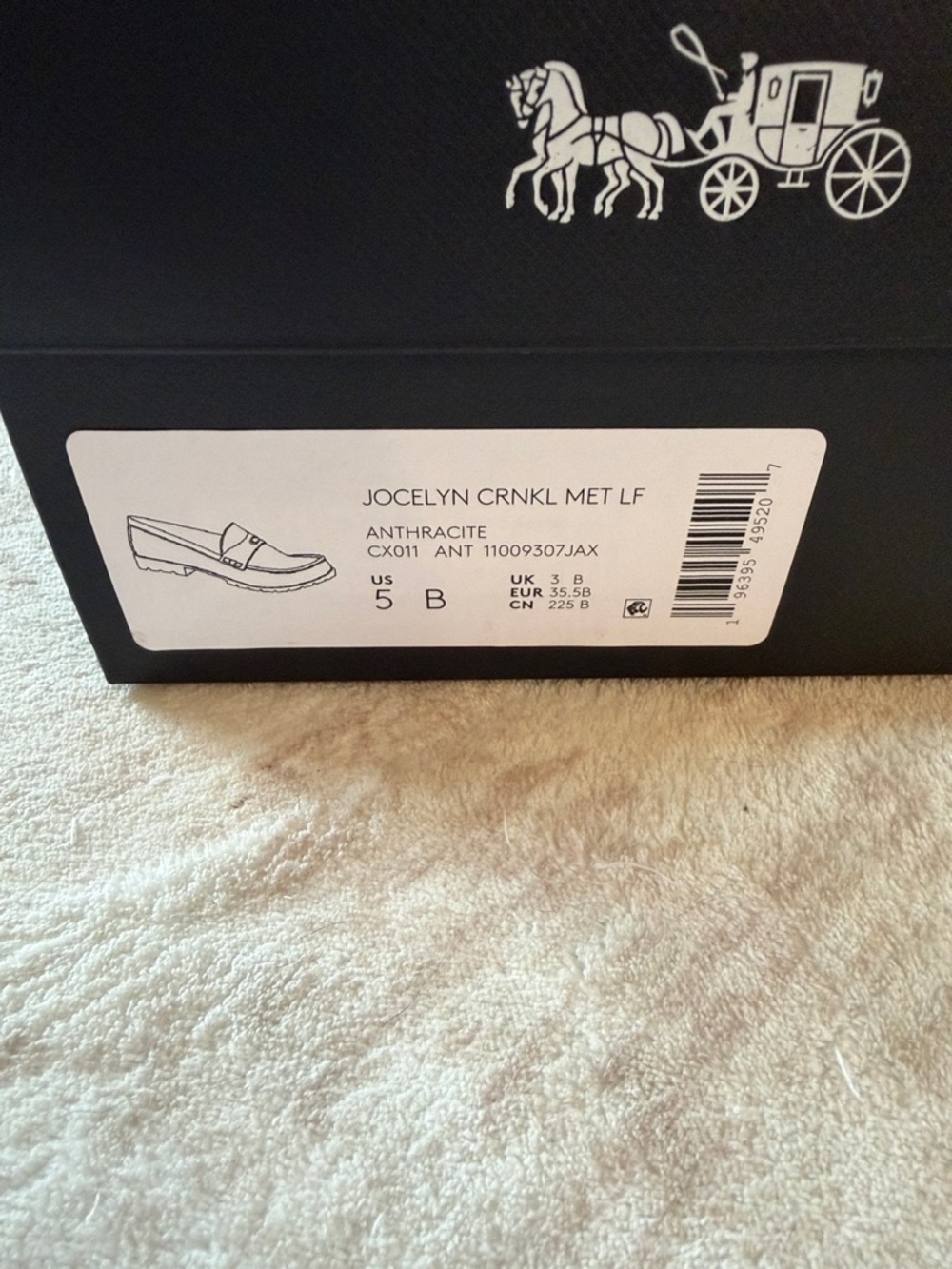 Coach Women's Jocelyn Penny Loafers Metallic Size 5 - Picture 6 of 6